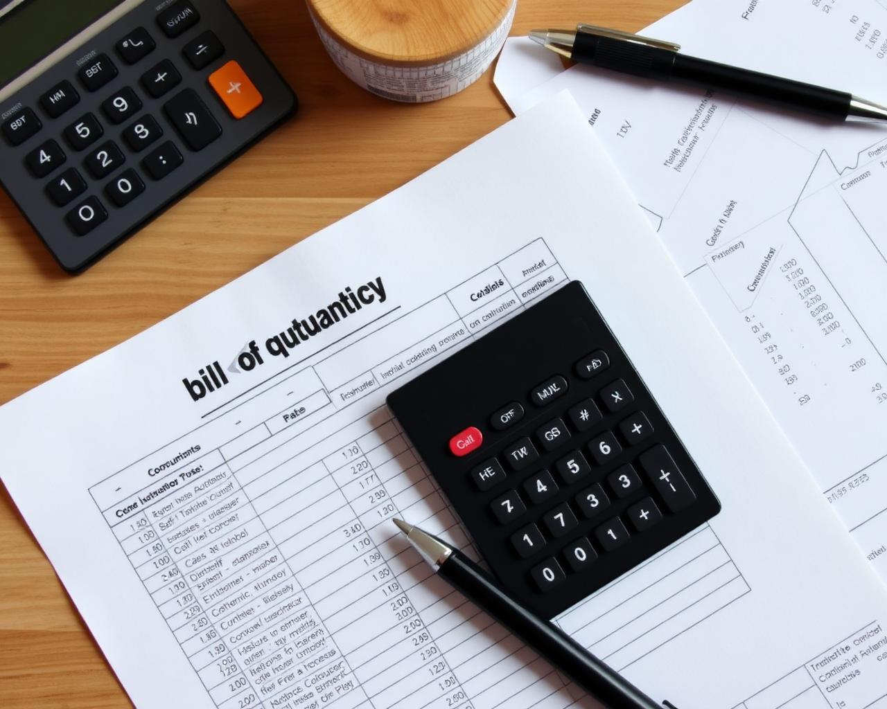 Estimator — Quantities and costs, auto-synced. 9